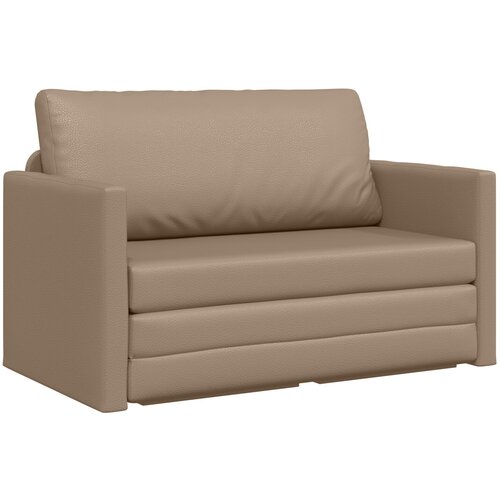 VidaXL Kauč na krevet 2-u-1 Kapučino 124x71x78 cm Umjetna koža Slike