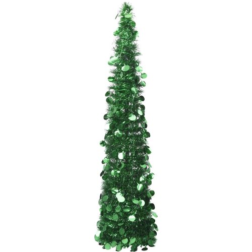 vidaXL Zložljiva umetna novoletna jelka zelena 150 cm PET Cene