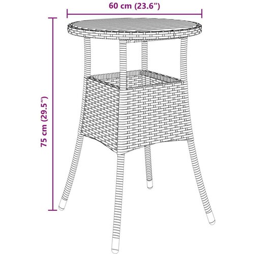  Set namje&amp;scaron;taja za objedovanje Set od 3 Siva Ratan Metal Slike