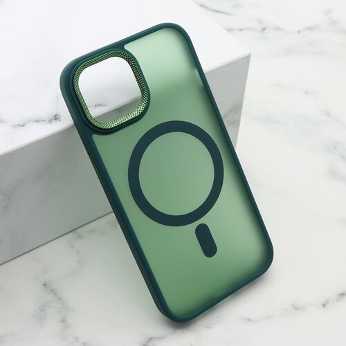 Maska silky magsafe ii za iphone 15/ zelena Slike