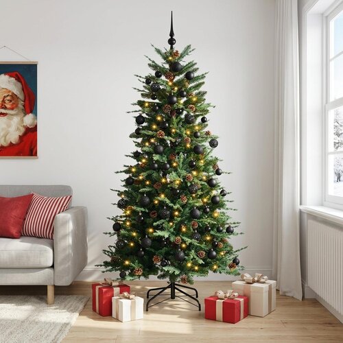  Umjetno božićno drvce s kuglicom 240 cm 300 LED lampica Cijene