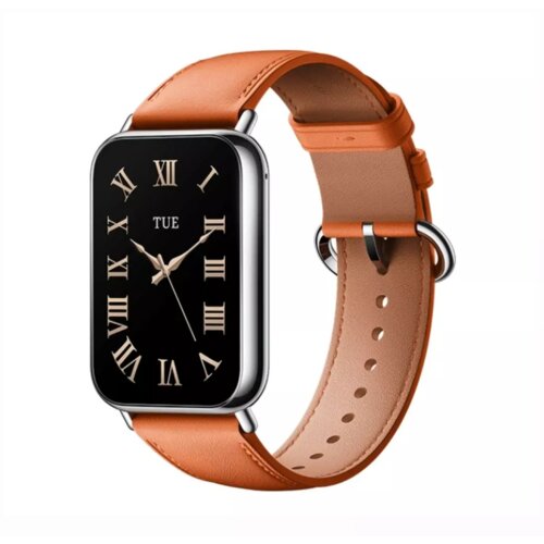 Xiaomi Leather Quick Release Strap Coral orange Cene