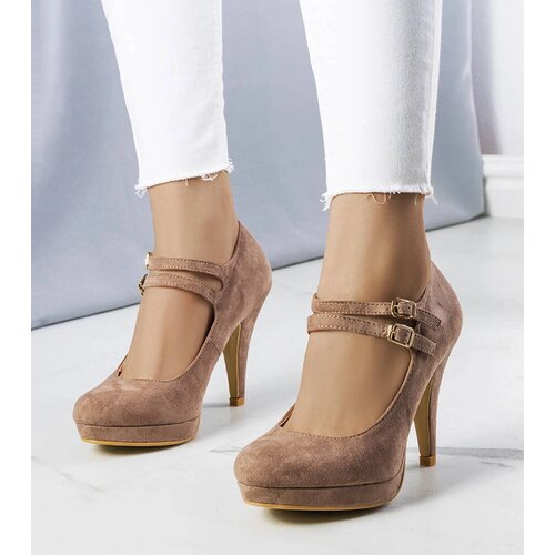Gemre Beige stiletto pumps Quinn Cene