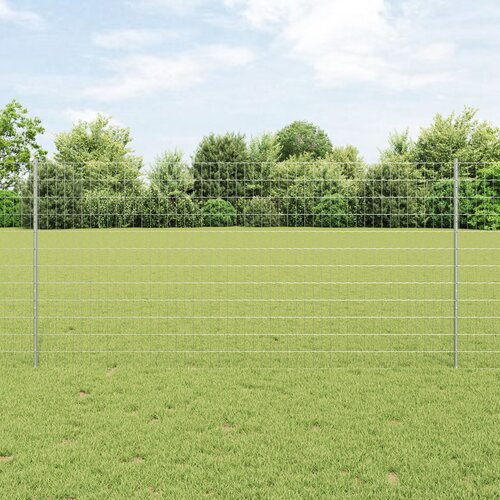 vidaXL Set ograde Set od 2 Pocinčani čelik 10 x 1.2 metara Čvrsta Cene
