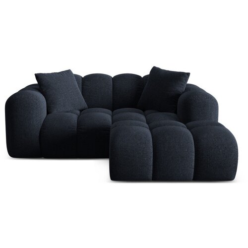 Cosmopolitan Design Tamno plava kutna garnitura od šenila (s desnim kutom/s ležaljkom) Treno – Cijene