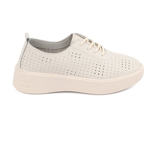 Sergio Leone Leather openwork shoes by light beige Cene