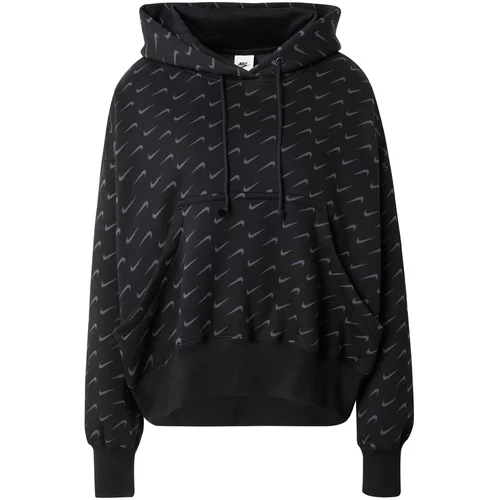 Nike Sportswear Sweater majica 'PHNX' bazalt siva / crna