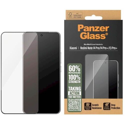 PanzerGlass za&scaron;čitno steklo za Xiaomi Redmi Note 14 Pro/14 Pro+/13 Pro+ PGRNUWFG59453 Cene