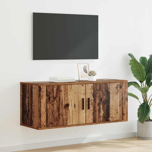  Ormar za TV montiran na zid Zidne Staro drvo 100 x 34,5 x 40 cm Cijene