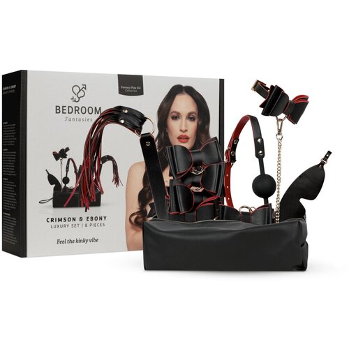 Bedroom Fantasies Crimson & Ebony - 8 Piece Luxury Set Cene