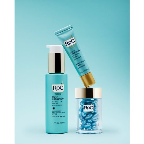 Roc Multi Correxion Hydrate &amp;amp; Plump intenzivni vlažilni serum za učvrstitev obraza SPF 30 50 ml Slike