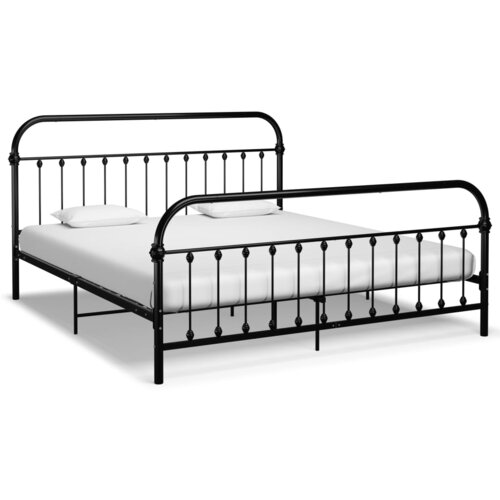 VidaXL Okvir za krevet crni metalni 180 x 200 cm Slike