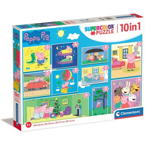 Clementoni Puzzle 10 IN 1 Peppa pig Cene