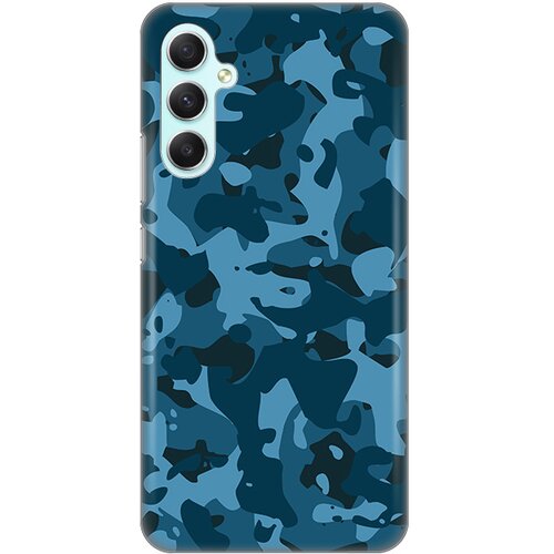 silikonska maska za Samsung A346B Galaxy A34 5G Camouflage Pattern Print tamno plava Slike