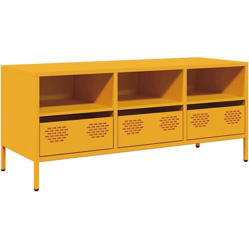 vidaXL TV omarica gorčično rumena 101,5x39x43,5cm hladno valjano jeklo, (21606646) Cene