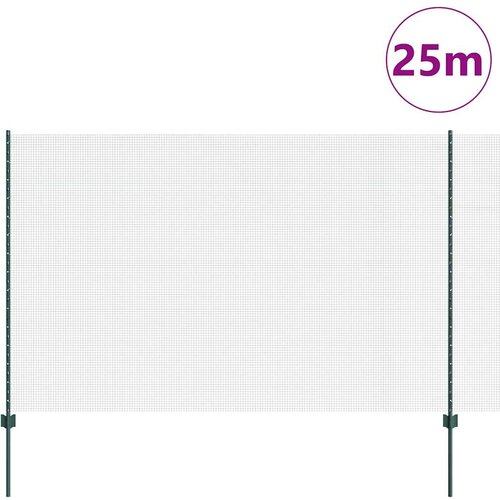  Zavarena žičana ograda s postom 25 x 1,5 m Zelena Mreža Slike
