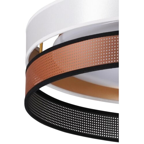  Duolla- LED stropna svetiljka ROLLER DUO SHINY LED/24W/230V &amp;Oslash; 45 cm bela/bakrena Slike