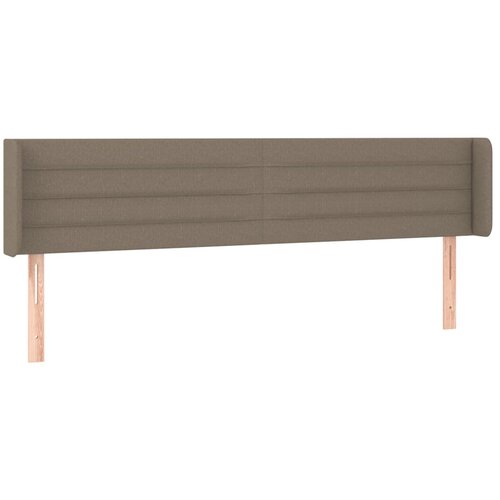 Maison Chic posteljno vzglavje - vzglavna omarica - nočna omarica z u&amp;scaron;esi taupe 163x16x78/88 cm blago, (21712000) Slike