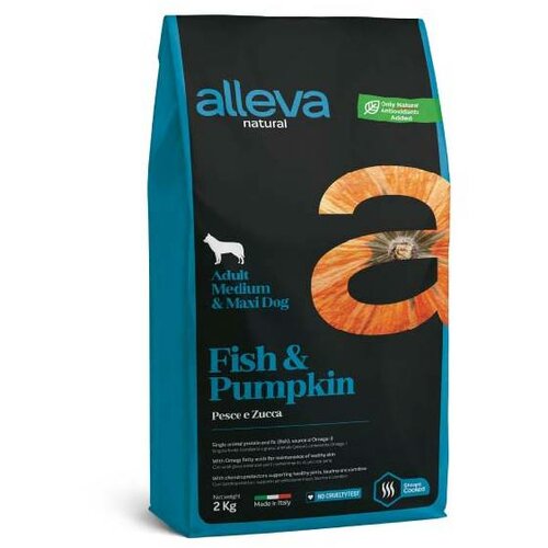 Diusapet alleva hrana za pse natural adult medium/maxi - riba i bundeva 2kg Slike