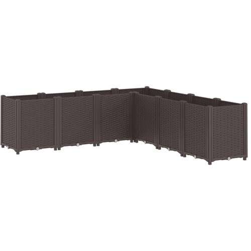 Maison Chic Vrtno cvetlično korito - Cvetlični Lonec rjavo 160x160x53 cm PP, (21789167) Cene