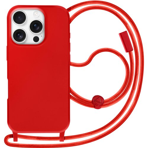 AVIZAR Rdeča silikonska vrvica Soft touch za iPhone 16 Pro Max, Rdeča, (5000010109) Cene