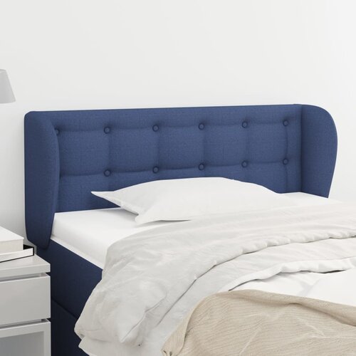 vidaXL Uzglavlje s ušima plavi 93x23x78/88 cm od tkanine Cijene