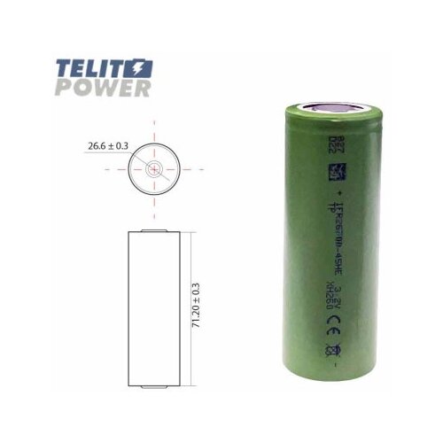 Telit Power Tenpower ( 4746 ) baterija lifepo4 ifr26700-45he 3.2v 4500mah Slike