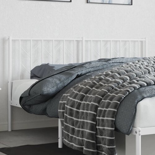 vidaXL Kovinsko vzglavje belo 160 cm Cene