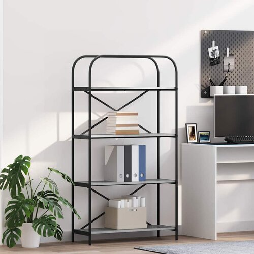  Polica Siva Sonoma 80 x 30 x 146 cm Konstruirano drvo Cene