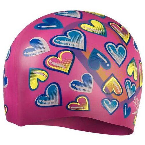 Speedo Junior Slogan Cap - Bleu / Jaune