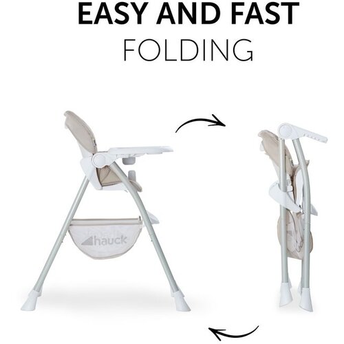 Hauck hranilica Sit N Fold Beige Slike