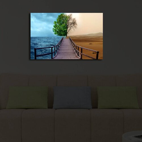 Wallity Zidna slika sa LED osvetljenjem 4570IACT-47, 45x70 cm Cene