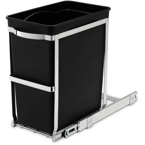 Simplehuman unutra&amp;scaron;nja ugrađena kanta za smeće, 30 l crna Slike