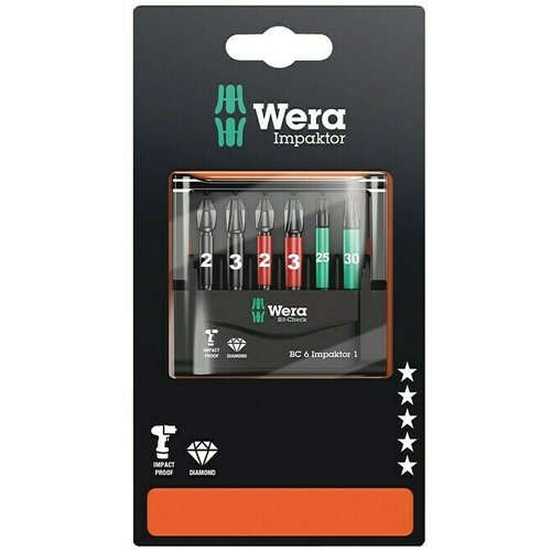 Wera Set bitov Mini-Check Impaktor 4 (6 -del.) Cene