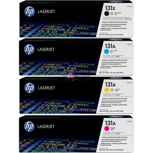  HP 131X črn + 131A barvni komplet BK/C/M/Y - original MEGA CENA + BREZPLAČNA DOSTAVA! Slike