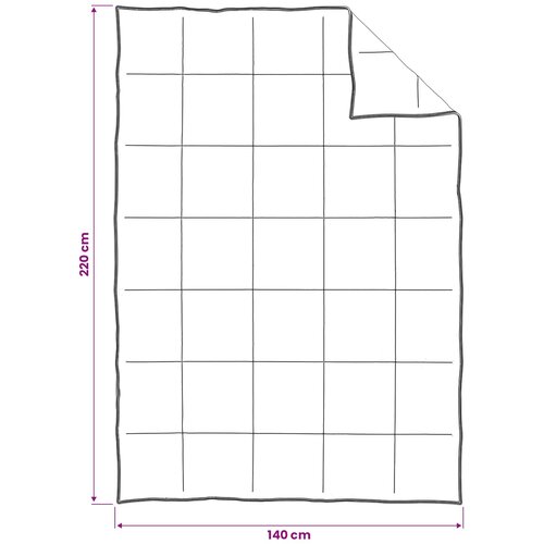  Set deka 2 kom. 140 x 220 cm Sve sezone Kapok vlakno Bež Slike