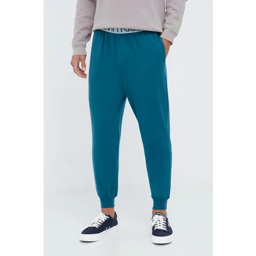 Calvin Klein Underwear Homewear hlače boja: zelena, bez uzorka