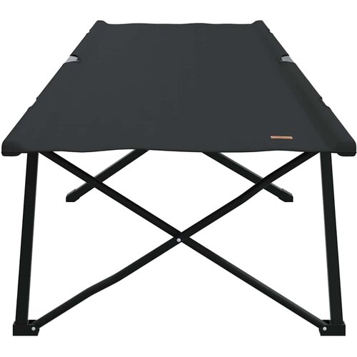  Sklopivi kamperski krevet 2 pcs Crna 206 x 76 x 74 cm Slike