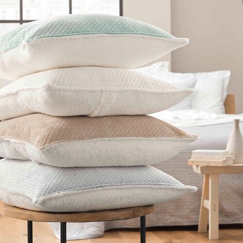 Douceur d int&amp;eacute;rieur Zelen pre&amp;scaron;it komplet prevleke za odejo in prevleke za vzglavnik iz sherpa flisa 240x220 cm Mylene &amp;ndash; Slike
