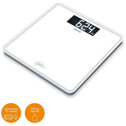 Beurer GS 400 Signature Line digitalna osobna vaga Opseg mjerenja (kg)=200 kg bijela Cijene