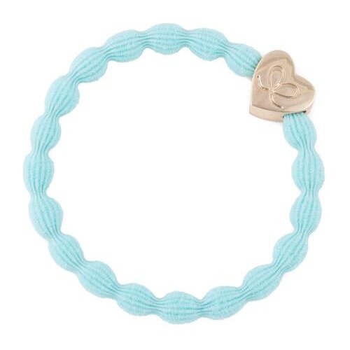 By Eloise London Gold Heart Turquoise gumice za kosu Slike