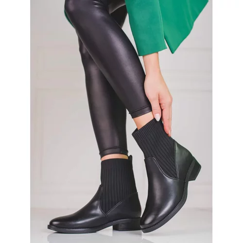 SHELOVET Slip-on ankle boots with flat heel Shelovet