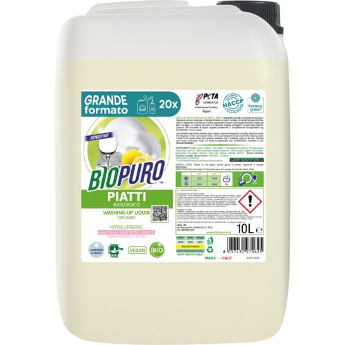 Biopuro Sredstvo za pomivanje posode Sveže &amp;amp; Sadno - 10 l Slike