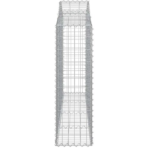  Lučne gabionske ko&amp;scaron;are 18kom 200x30x100/120cm pocinčano željezo Slike