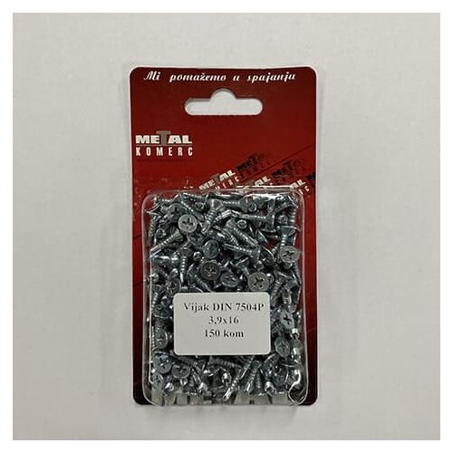 MetalKom Vijak za lim Din7504P, 3.9x16, 150 komada Cene