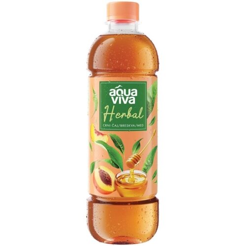 Aqua Viva herbal negazirano piće, ukus breskve, 0.5 l Slike