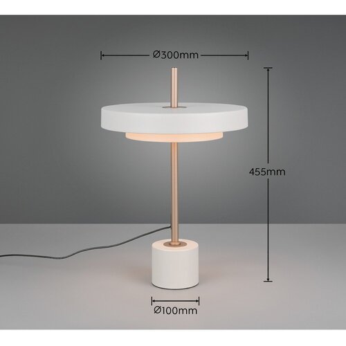  LED stolna lampa s mogućnosti zatamnjivanja boje slonovače (visina 45,5 cm) Keaton &amp;ndash; Slike
