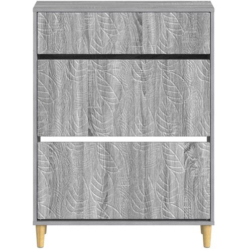  Ormar za cipele DELFT 78 x 24 x 103 cm Konstruirano drvo - Siva Sonoma Slike