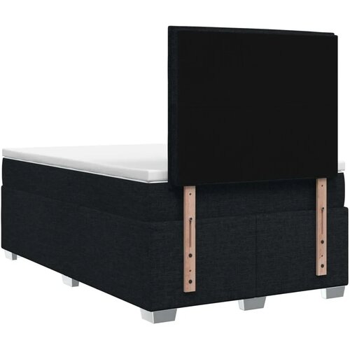  Boxspring krevet s madracem Crna 120 x 200 cm Tkanina - Crna 120 x 200 cm Dizajn linija Slike