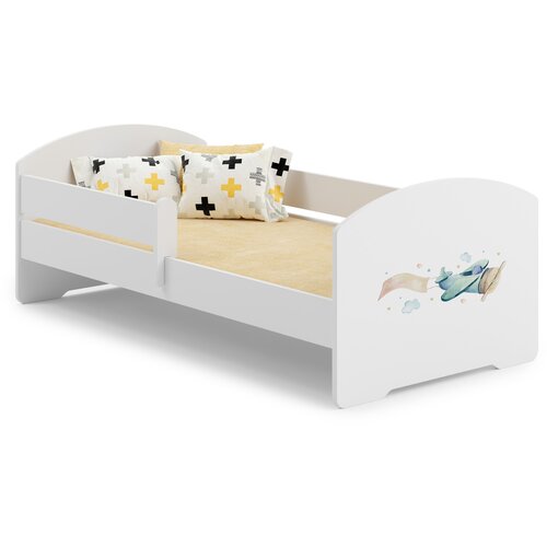 Kobi Furniture Enojna postelja Luk 140x70 z umetniškim delom - Letalo, (21960859) Cene